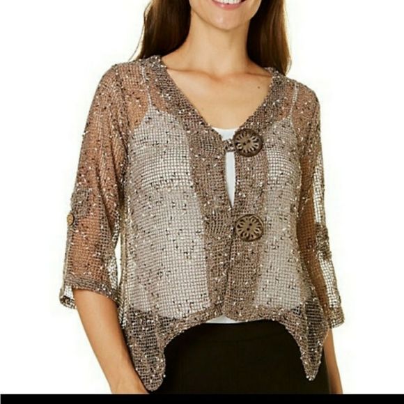 SOLD!!! NINA LEONARD Woven Top - Size 3X - Picture 1 of 6